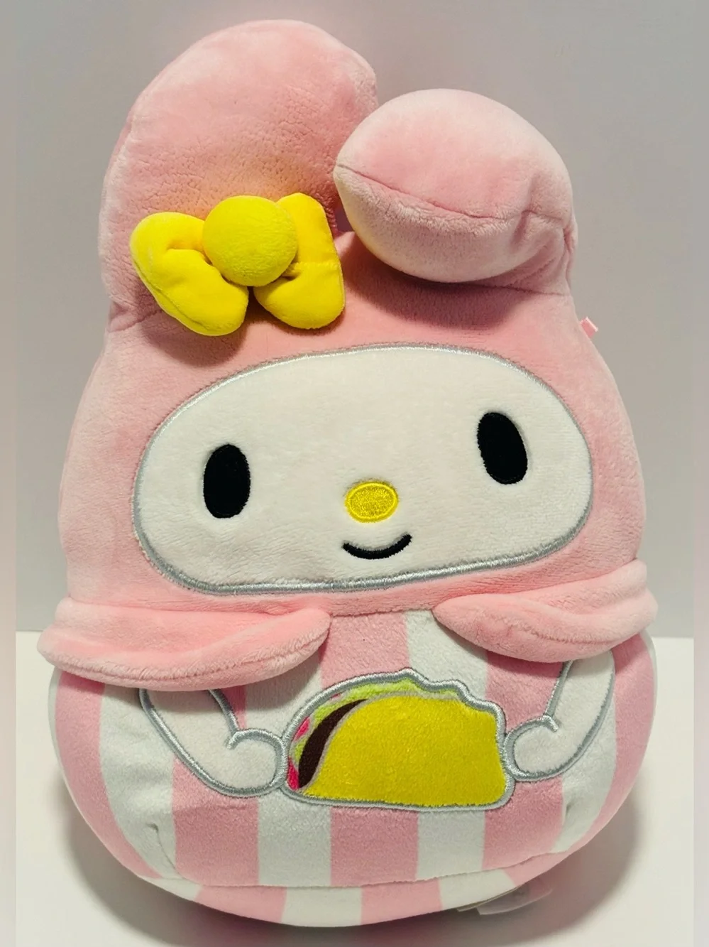 3 for$30 Sanrio My Melody Pink and White Striped Plush Pillow - Picture 9 of 9